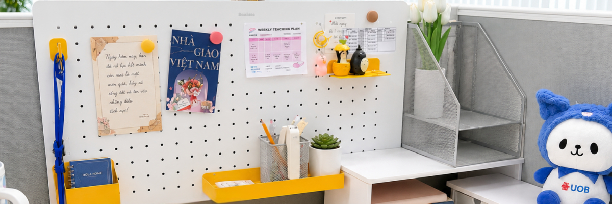 Combo Pegboard móc U vách ngăn - US1