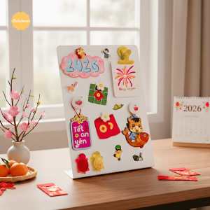 Bảng kim loại màu trắng hiện đại Dola Home