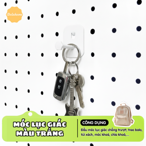 Móc treo lục giác Dola Home | Phù hợp hầu hết bảng lỗ kim loại