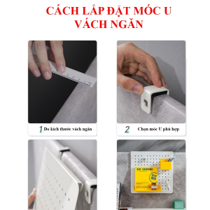 Combo Pegboard móc U vách ngăn - US2