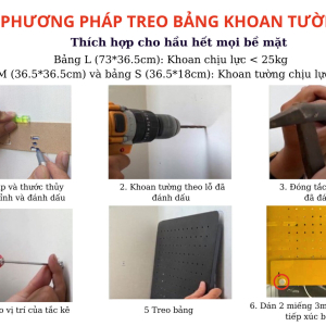 Combo Pegboard móc U vách ngăn - US2