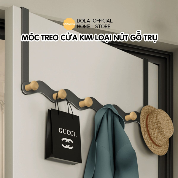 Móc treo cửa nút gỗ trụ Dola Home