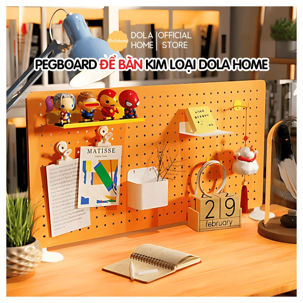 Bảng lỗ Pegboard chân đứng Dola Home - Tổng hợp