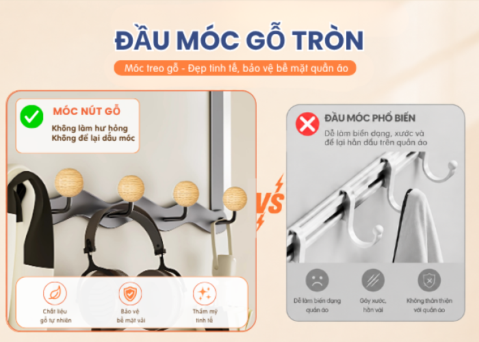 Phối nút gỗ tự nhiên
