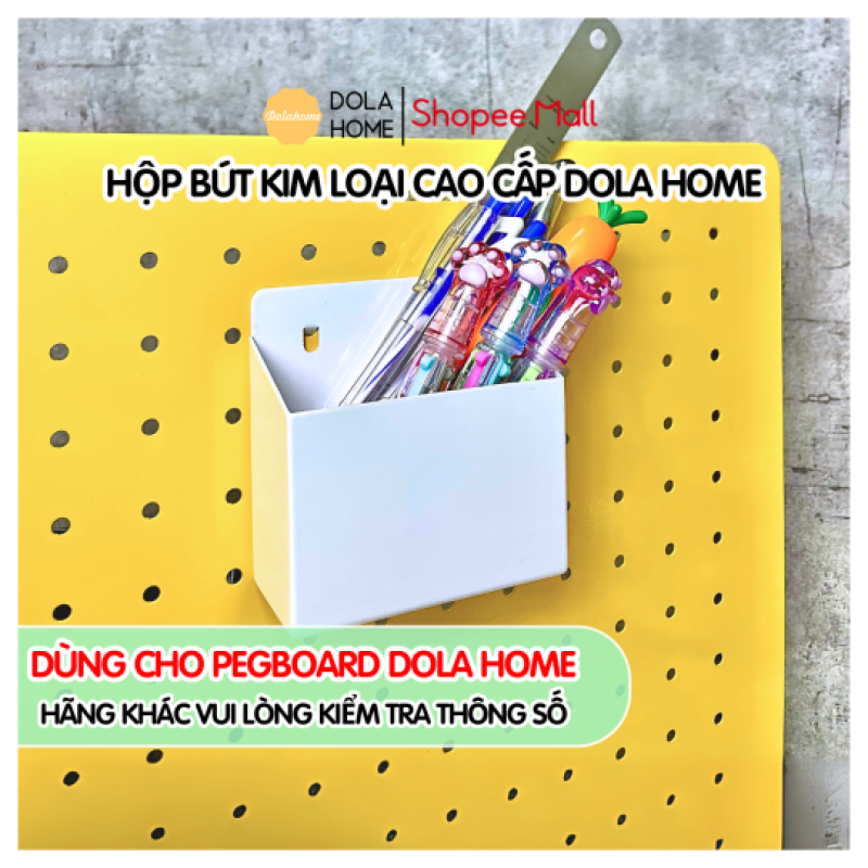 Hộp đựng bút kim loại | Phụ kiện chỉ dành cho Pegboard Dola Home
