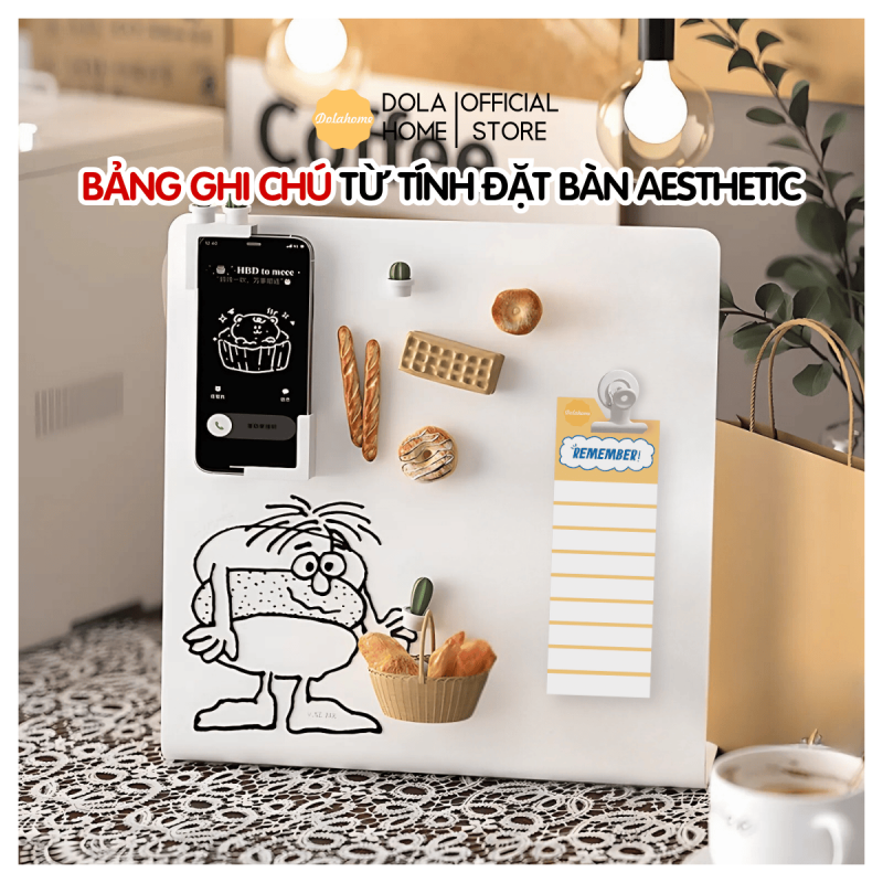 Bảng kim loại màu trắng hiện đại Dola Home